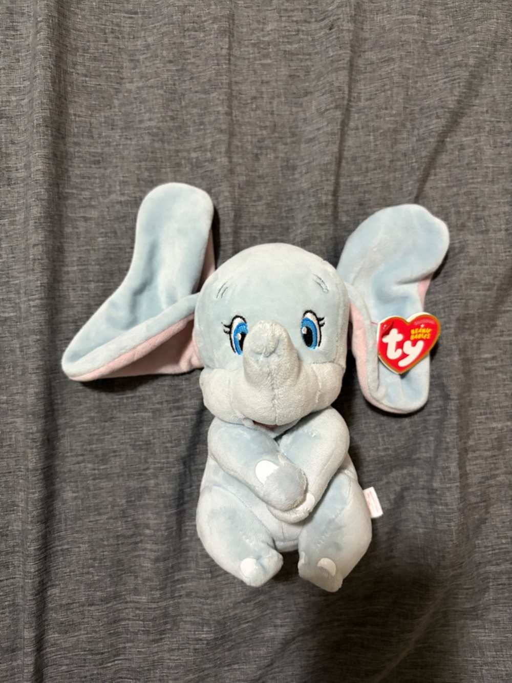 Ty Dumbo Plush with Pink Ear Lining